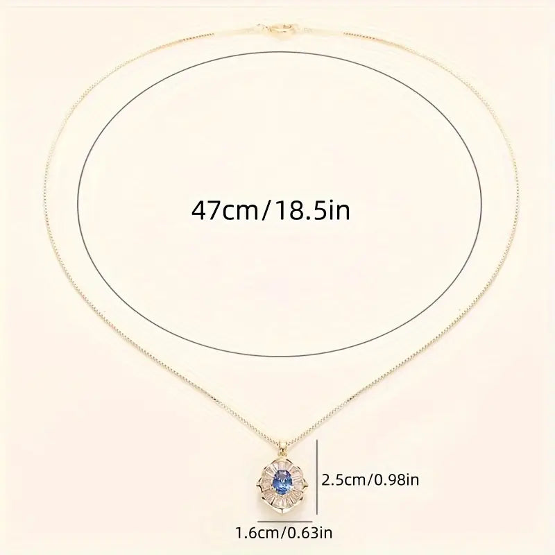 Collar de Zafiro Nocturno | Oro