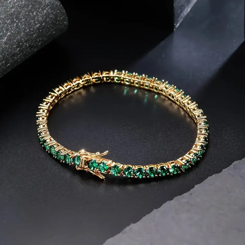 Pulsera Esmeralda | Oro