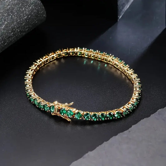 Pulsera Esmeralda | Oro