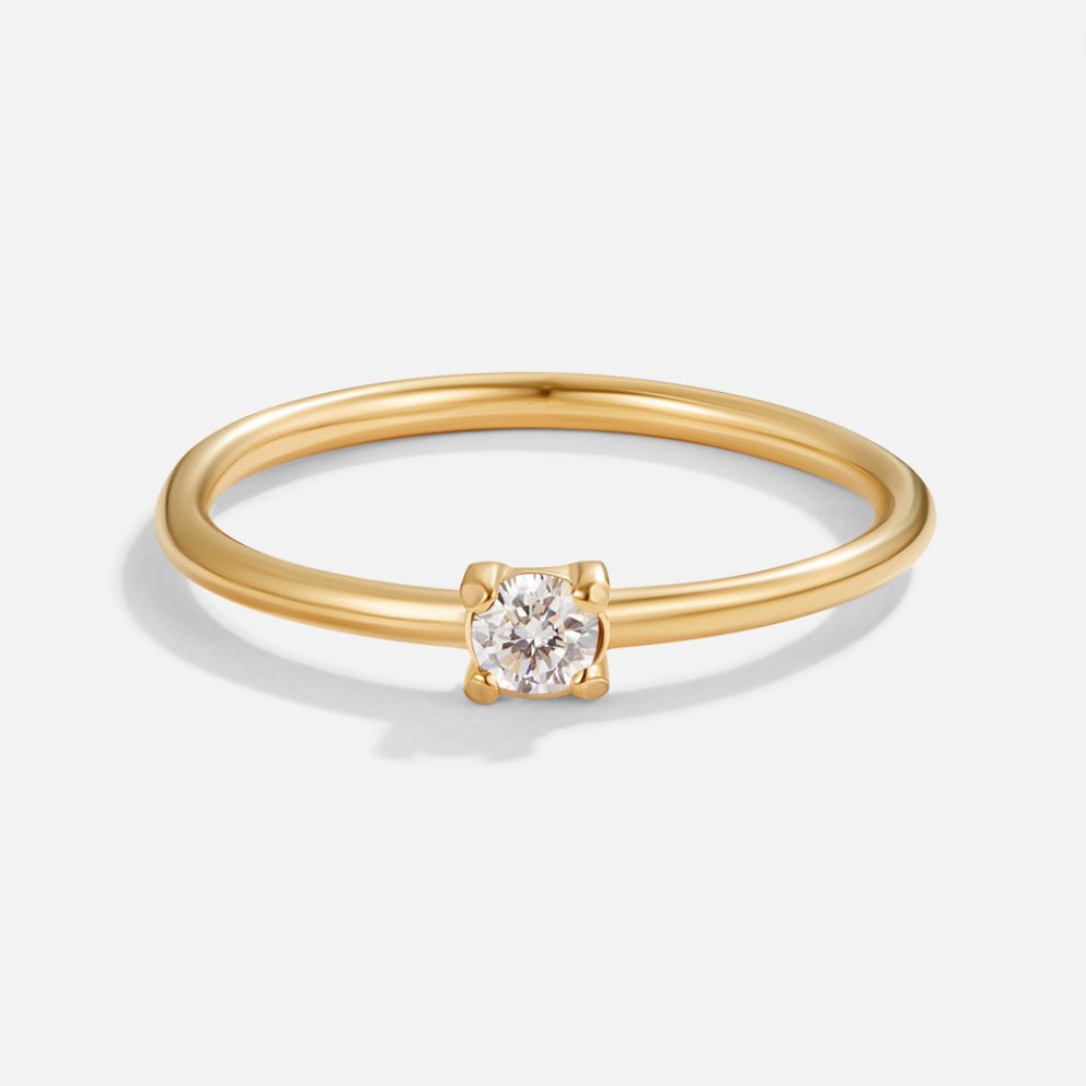 Anillos de Oro 18K con Piedra de Nacimiento