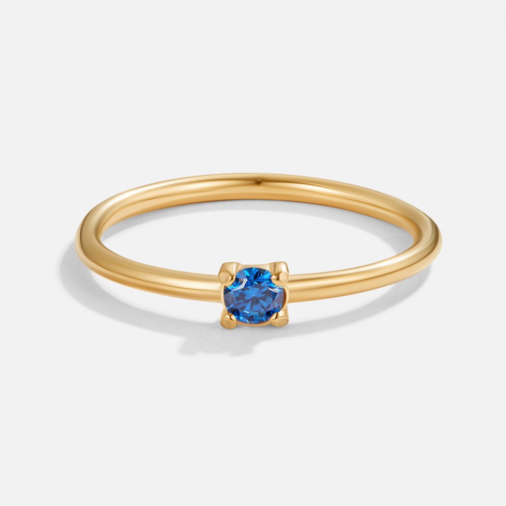 Anillos de Oro 18K con Piedra de Nacimiento