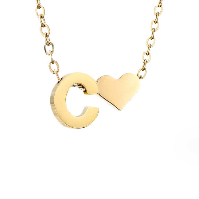 Collar Forever Love & Letter de Oro