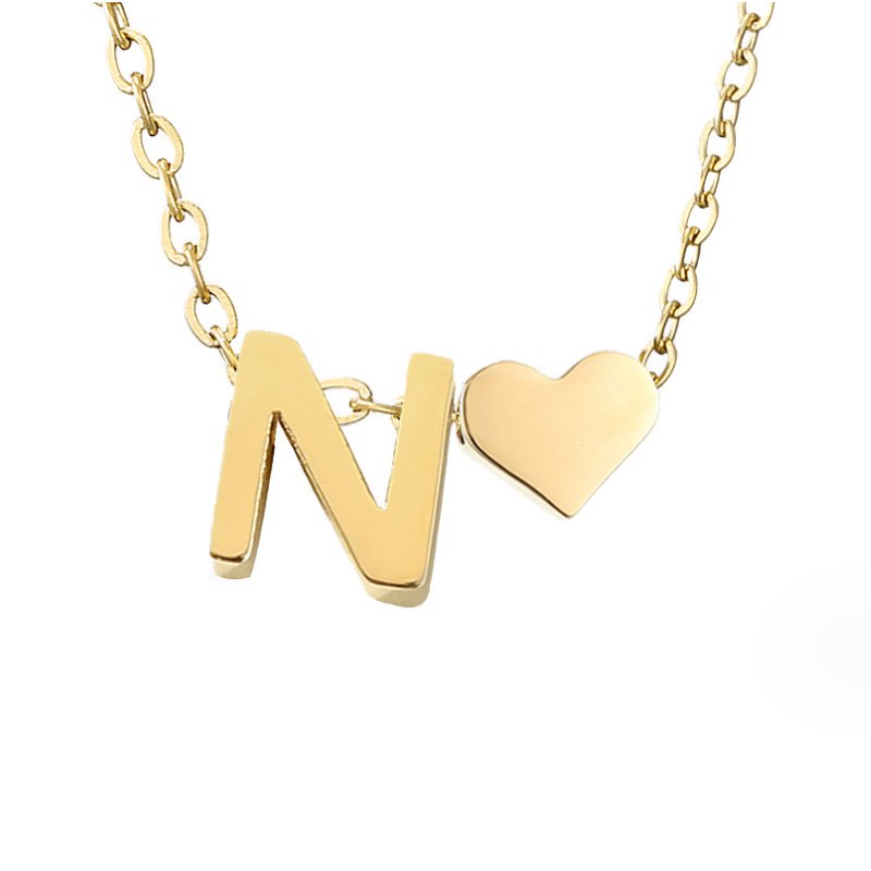 Collar Forever Love & Letter de Oro