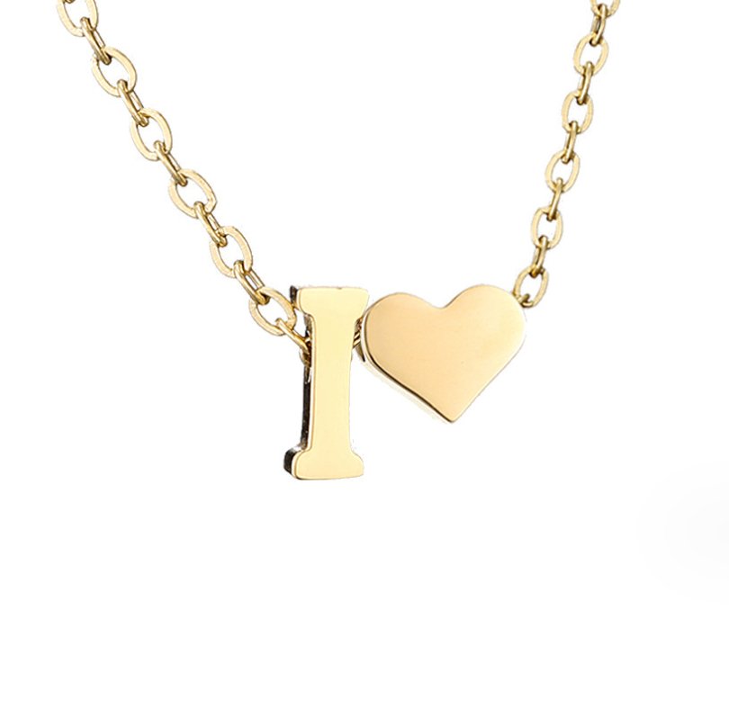 Collar Forever Love & Letter de Oro