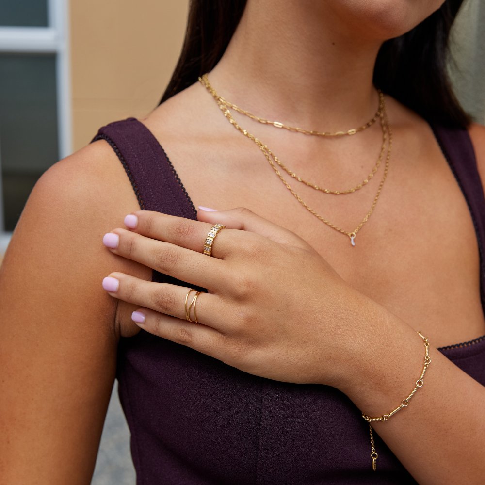 Anillo Gigi Cuadrado con Cristal