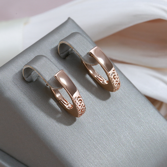 Pendientes Semiarco Dorados Elegantes