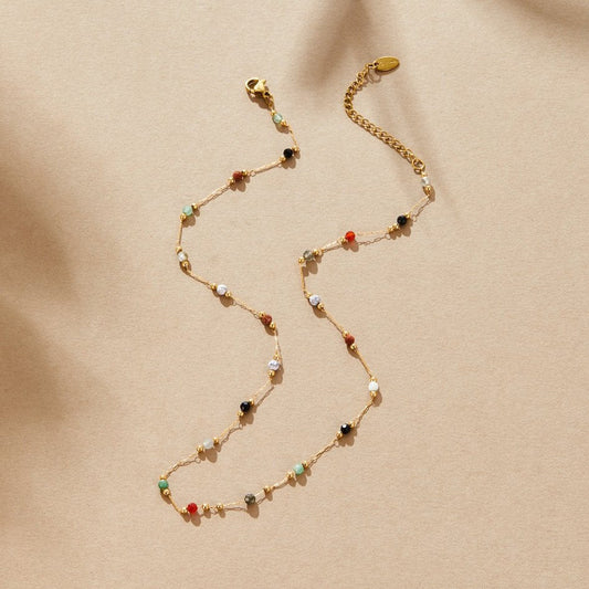 Collar Sophia de Piedras con Cuentas