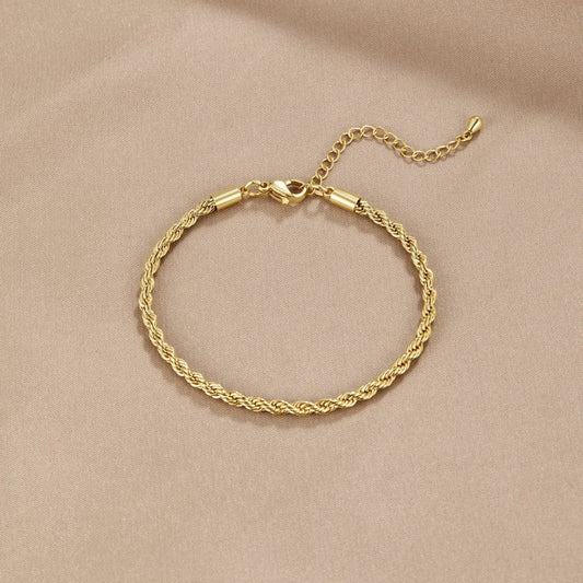 Pulsera Retorcida de Oro 18K