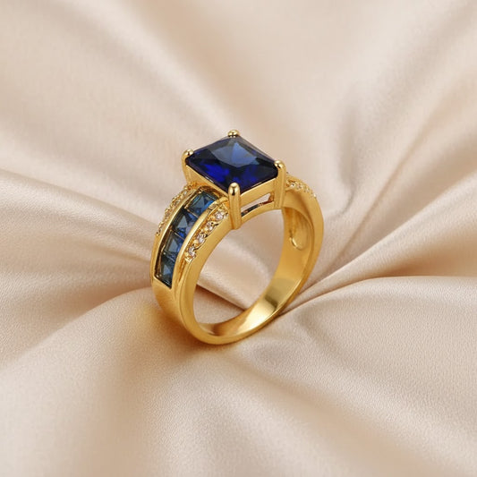 Anillo de Zafiro Catalina | Oro