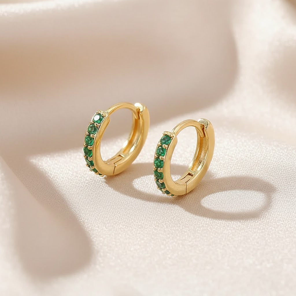 Pendientes Dorados de Gota Inspiración Costera