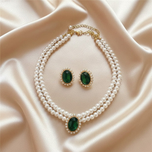 Conjunto de Joyería Esmeralda