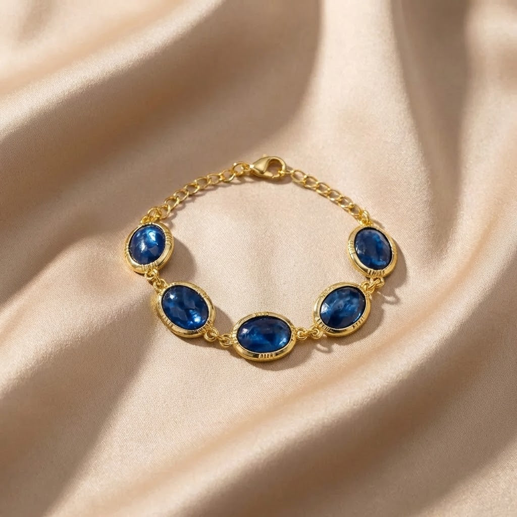 Pulsera de Zafiro Serena | Oro