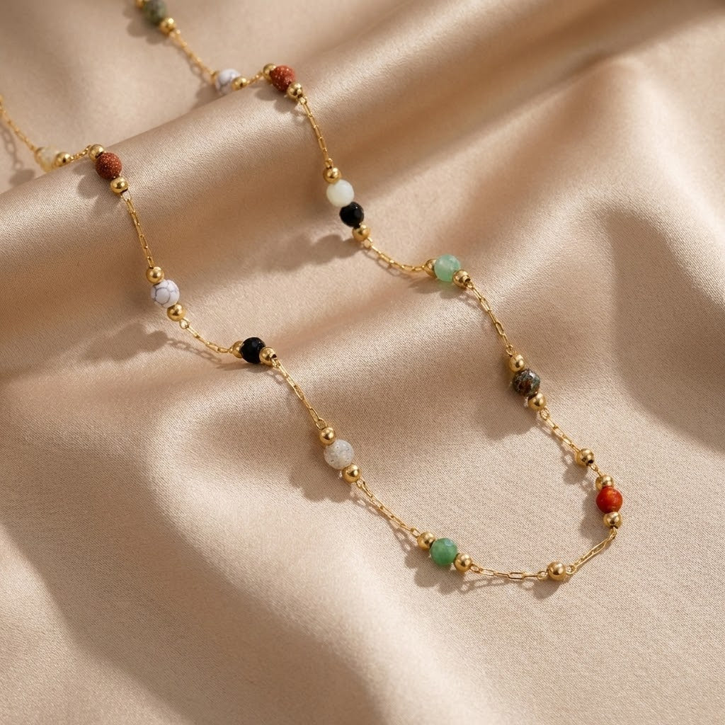 Collar Lulu Spring de Piedras con Cuentas